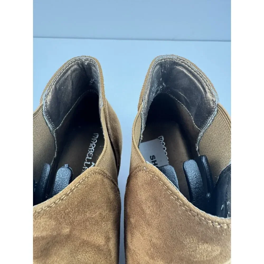 Marbella Wedge Heel Booties - Boot Chocolate SIZE 7.5